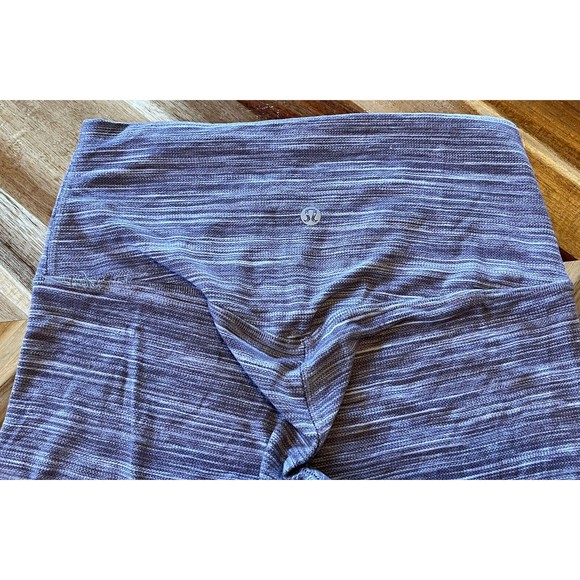 LULULEMON Heathered Grey High Rise‎ 3/4 Length Leggings Size 6 Capri - Picture 5 of 6